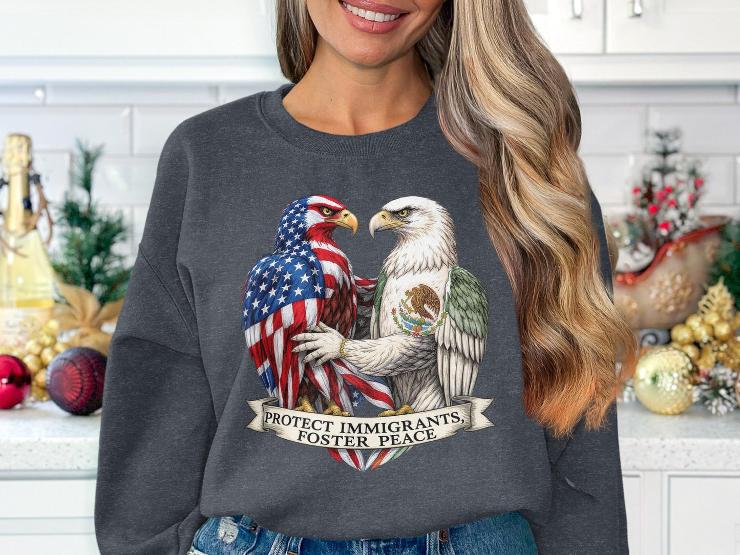 Protect Immigrants Foster Peace Sweater product type