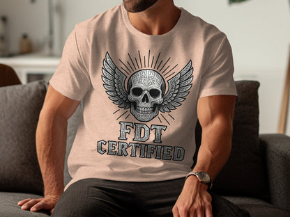 FDT Certified Wings and Skull Graphic T-Shirt