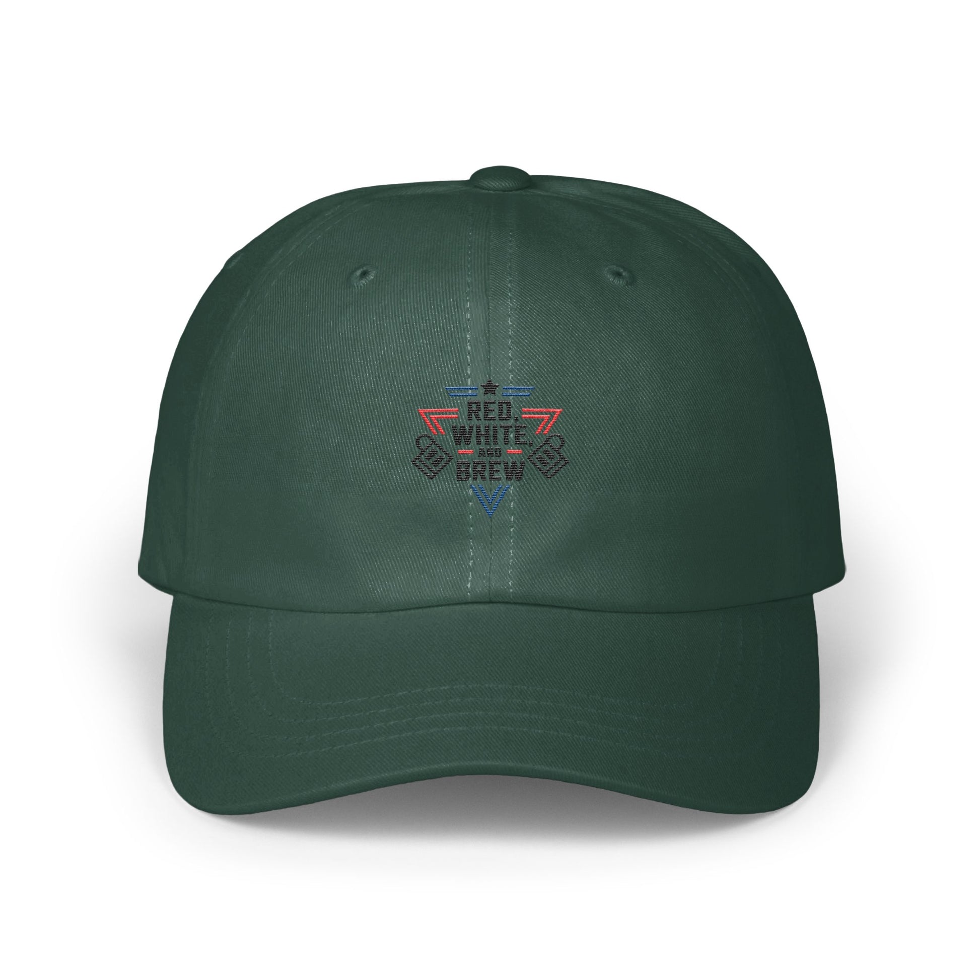 Red White and Brew Design Green Baseball Cap product
