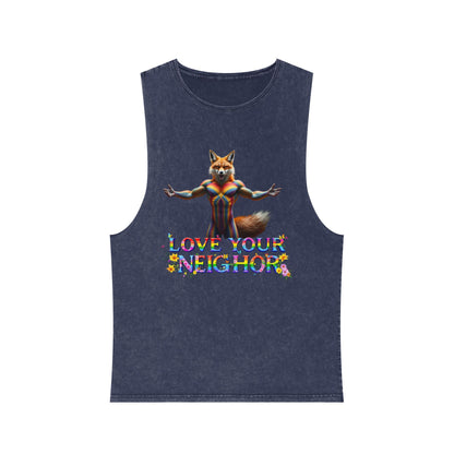 Unisex Stonewash Tank Top