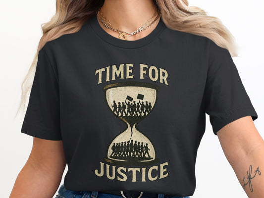 Time For Justice Hourglass Graphic T-Shirt product
