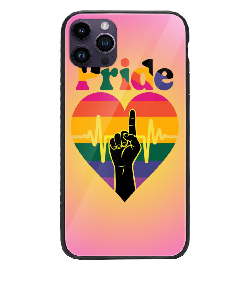 Premium Silicone Case for iPhone 14 Pro Max Celebrate Pride and LGBTQ+ Rights: Gay, Trans, and All-Inclusive Apparel for Every Identity