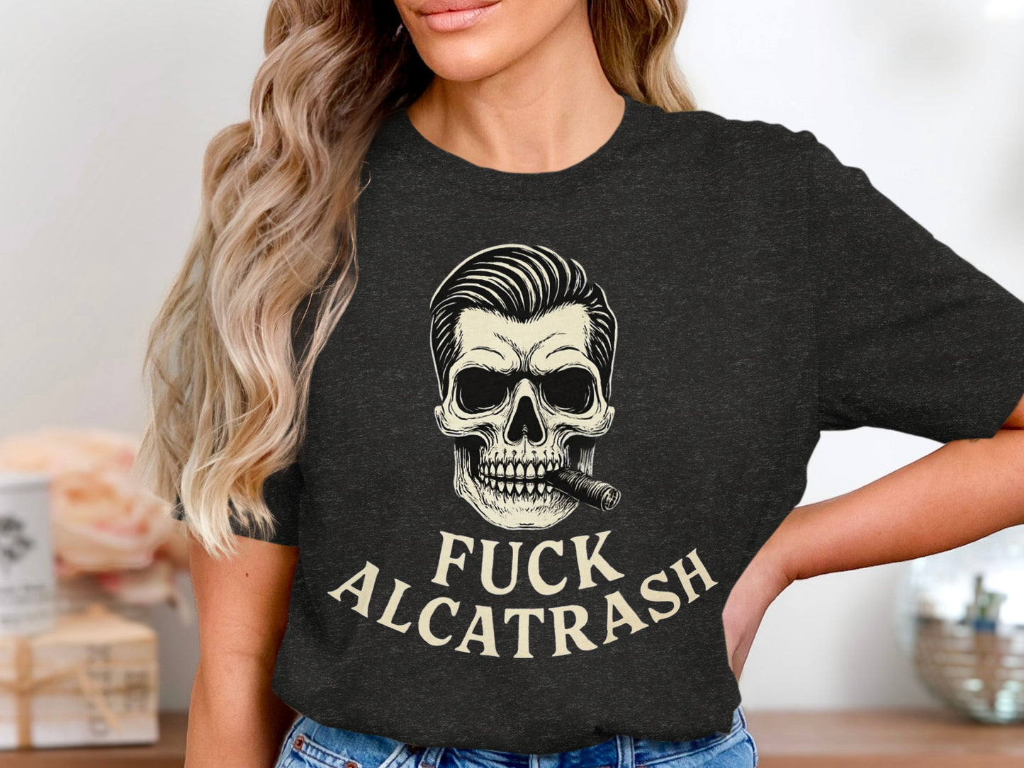 Retro Skull Design Unisex Graphic Tee Shirt product type