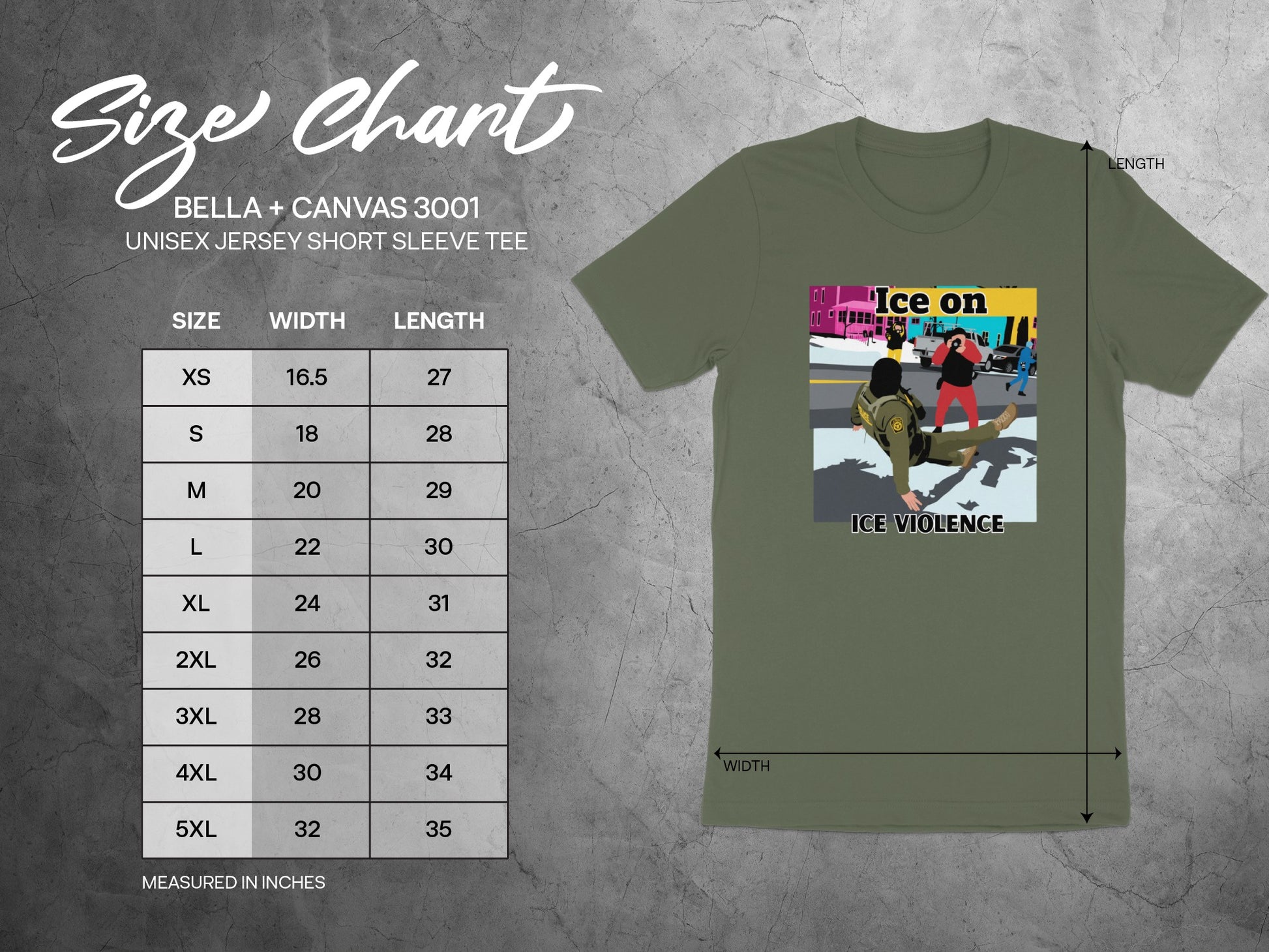 Ice on Ice Violence Graphic Tee Short Sleeve Shirt