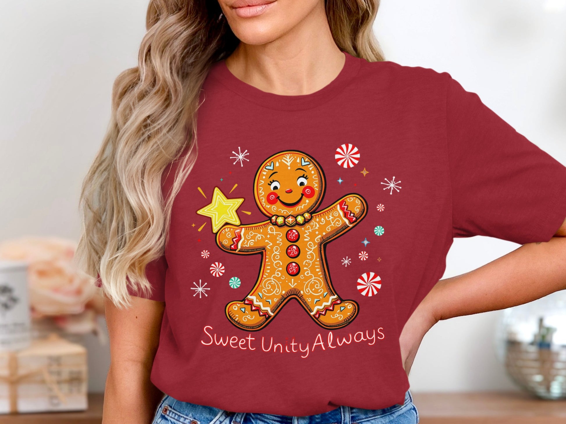 Sweet Unity Always Gingerbread Design T-Shirt