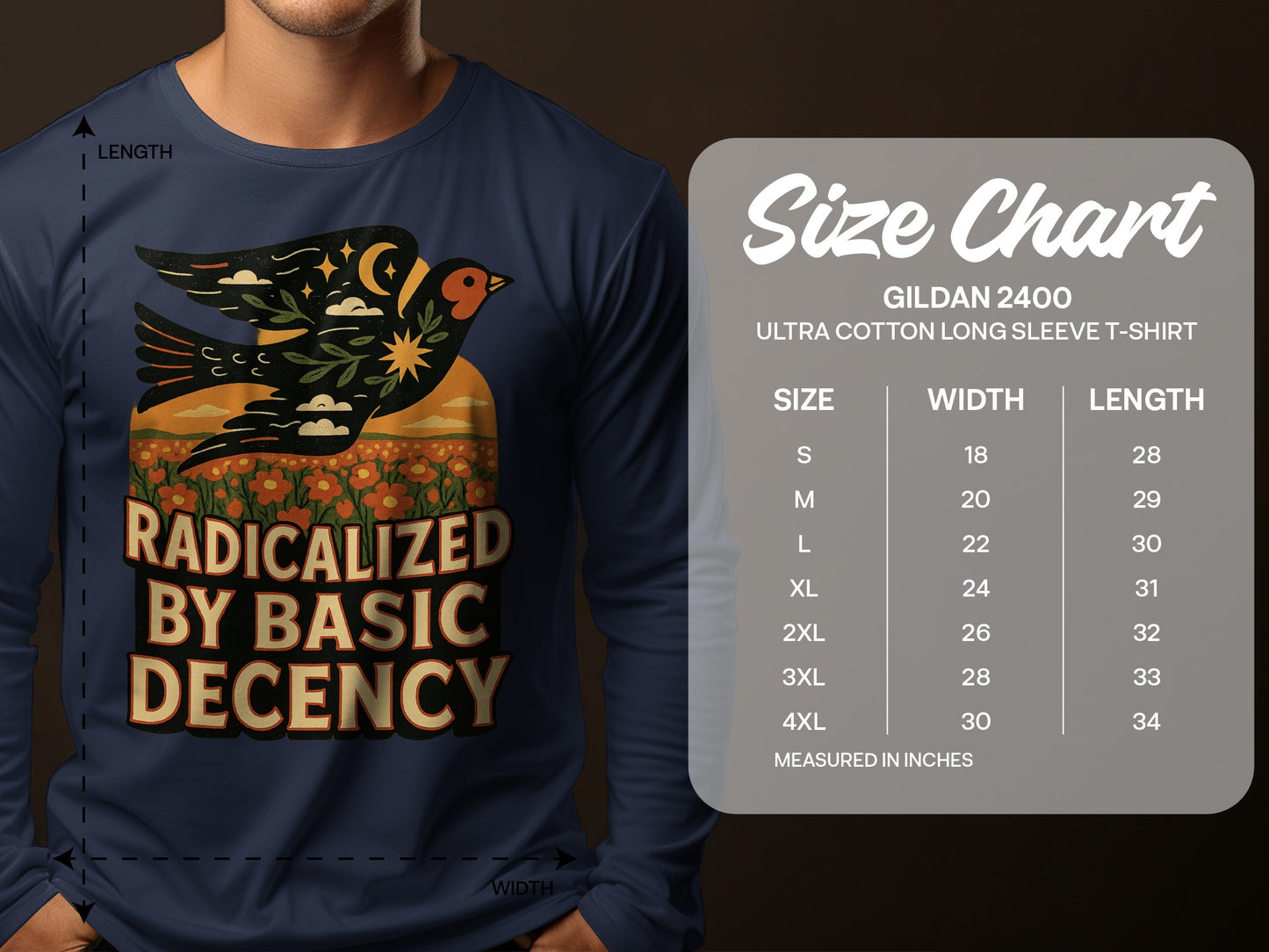 Radicalized By Basic Decency Long Sleeve T-shirt