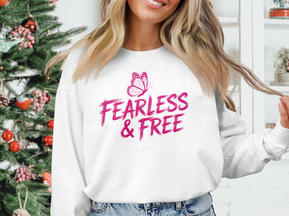 Fearless and Free Sweatshirt Inspiring Sweatshirt product type