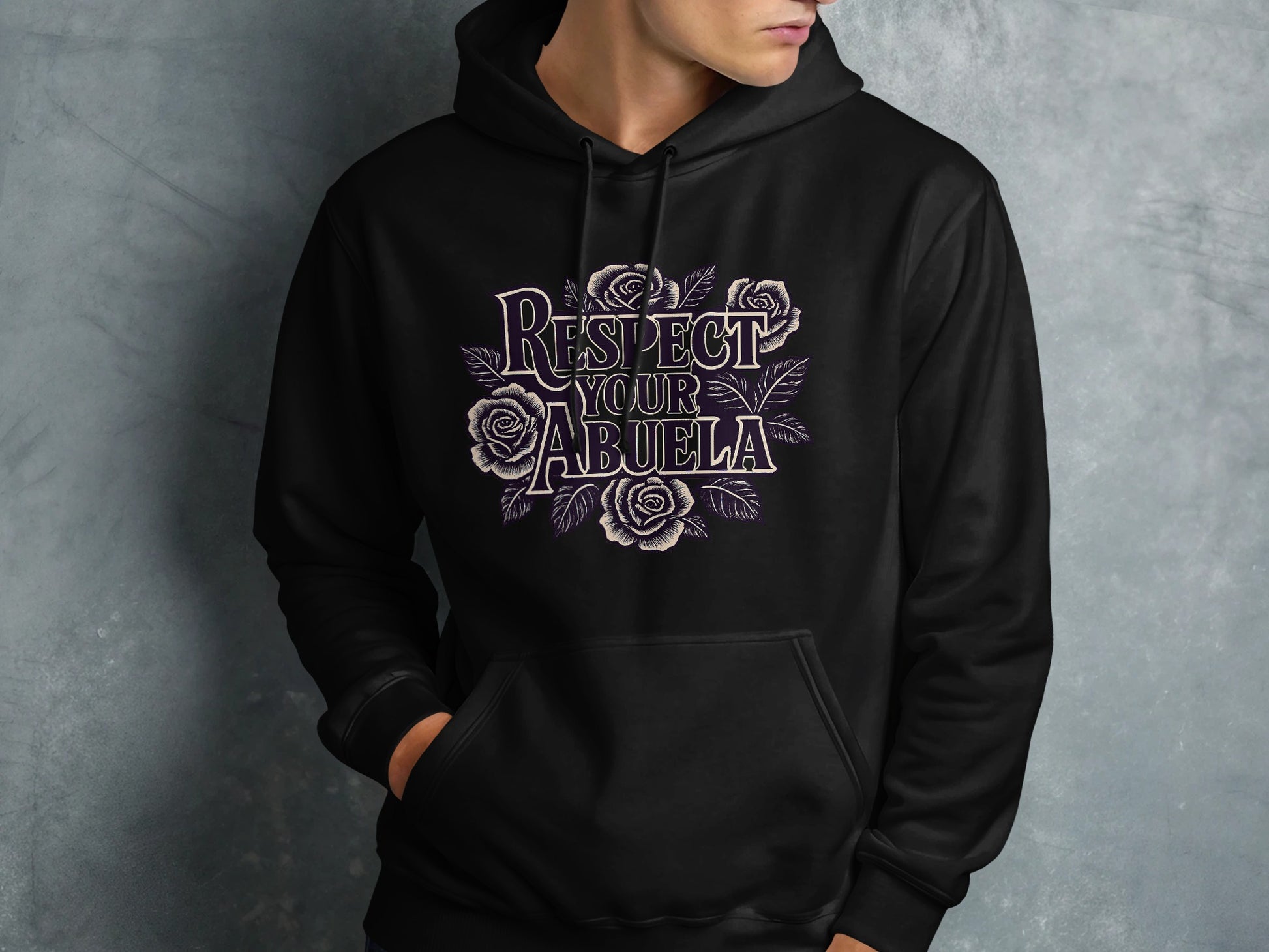 Respect Your Abuela Floral Hoodie Unisex Product