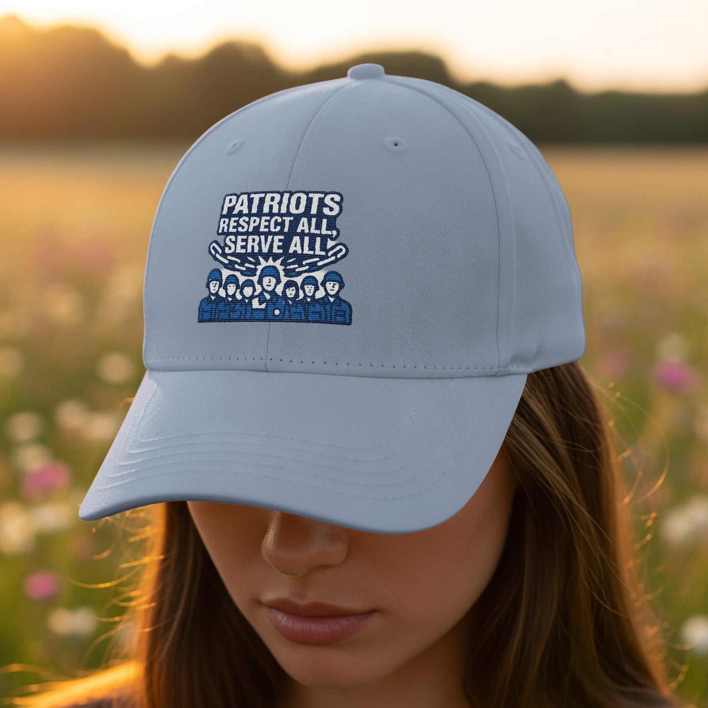 Patriots Respect All Serve All Graphic Cap product