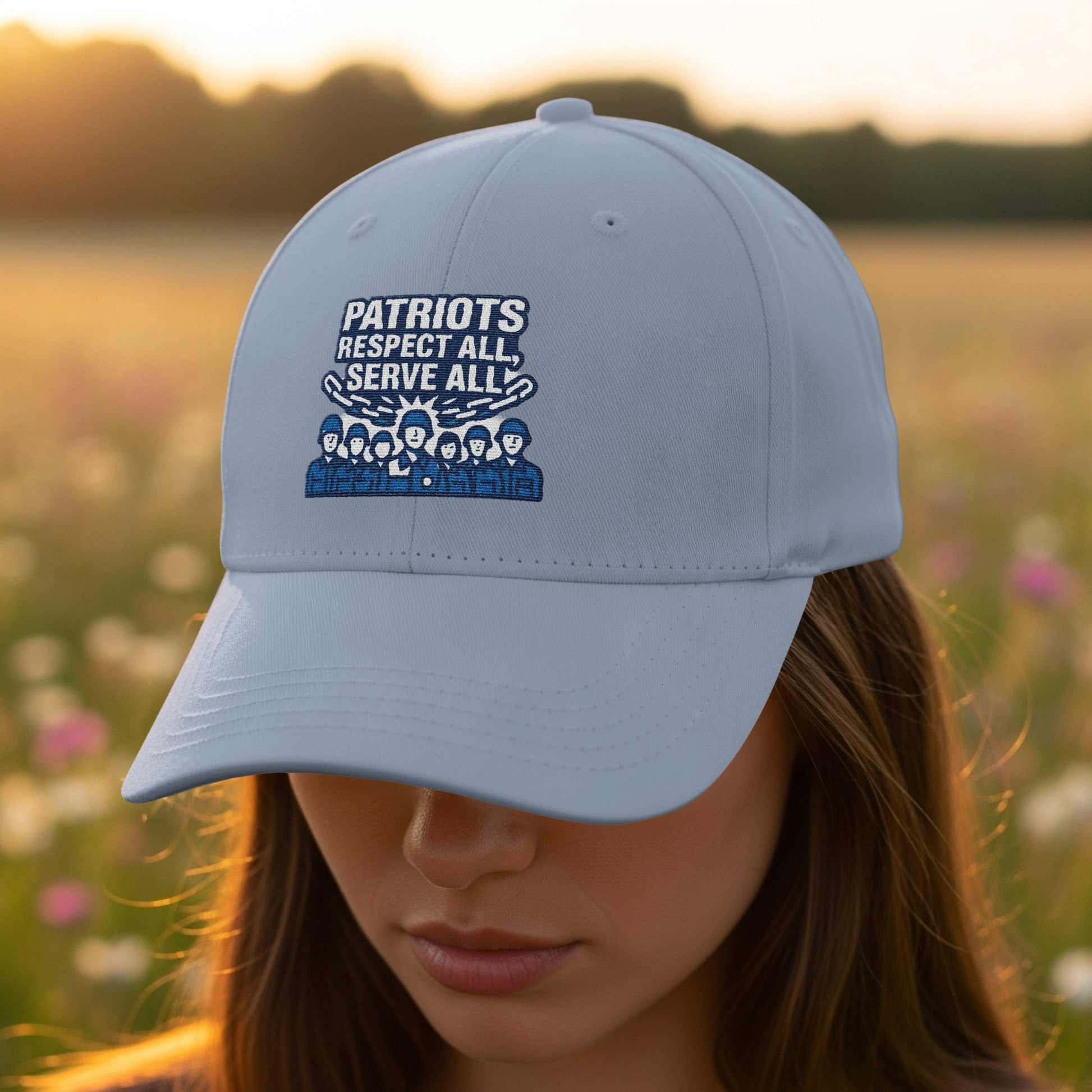 Patriots Respect All Serve All Graphic Cap product