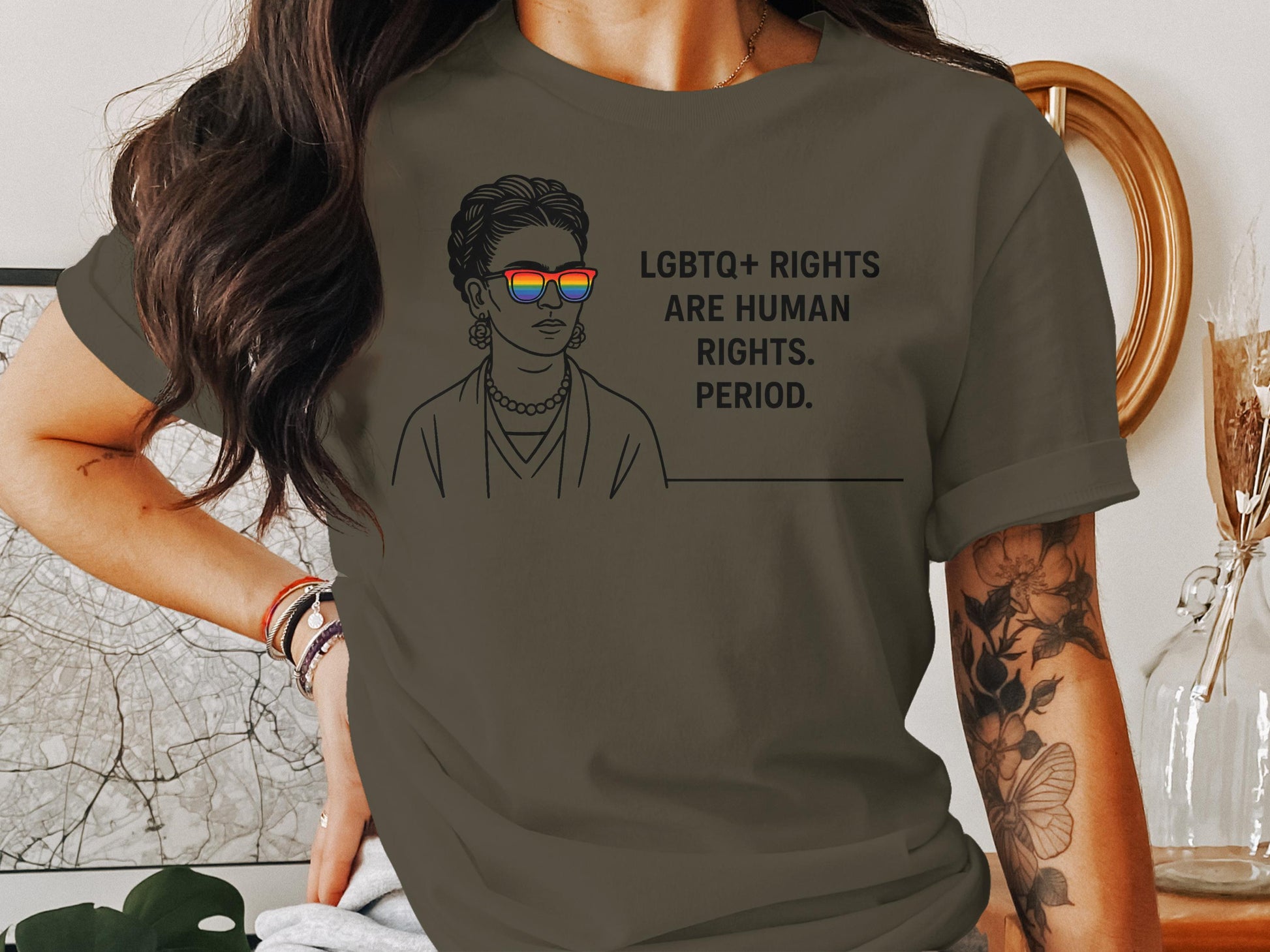 LGBTQ+ Rights Are Human Rights Period Shirt Product