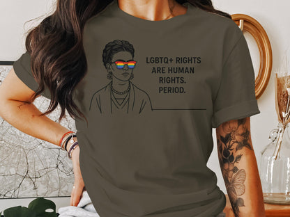 LGBTQ+ Rights Are Human Rights Period Shirt Product