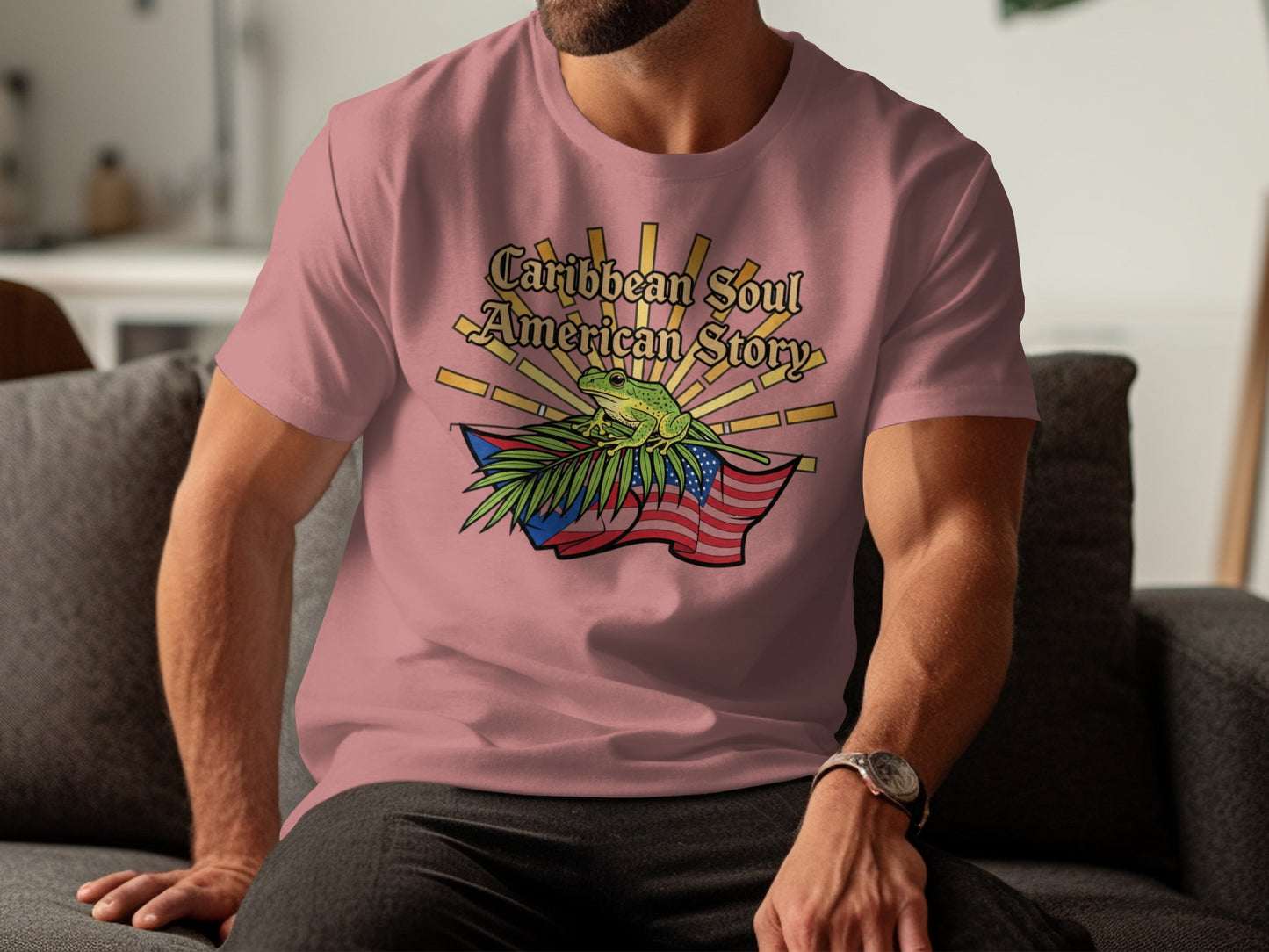 Caribbean Soul American Story Graphic T-shirt