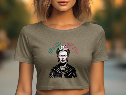 Bravery Over Bullying Statement Crop Top product