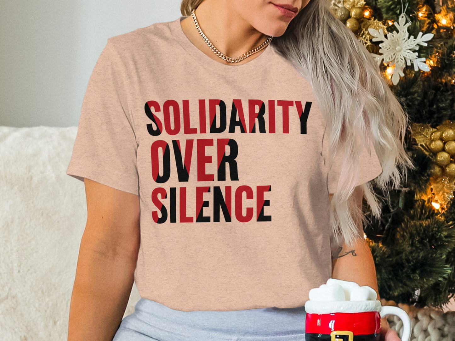 Solidarity Over Silence Bold Statement T-shirt