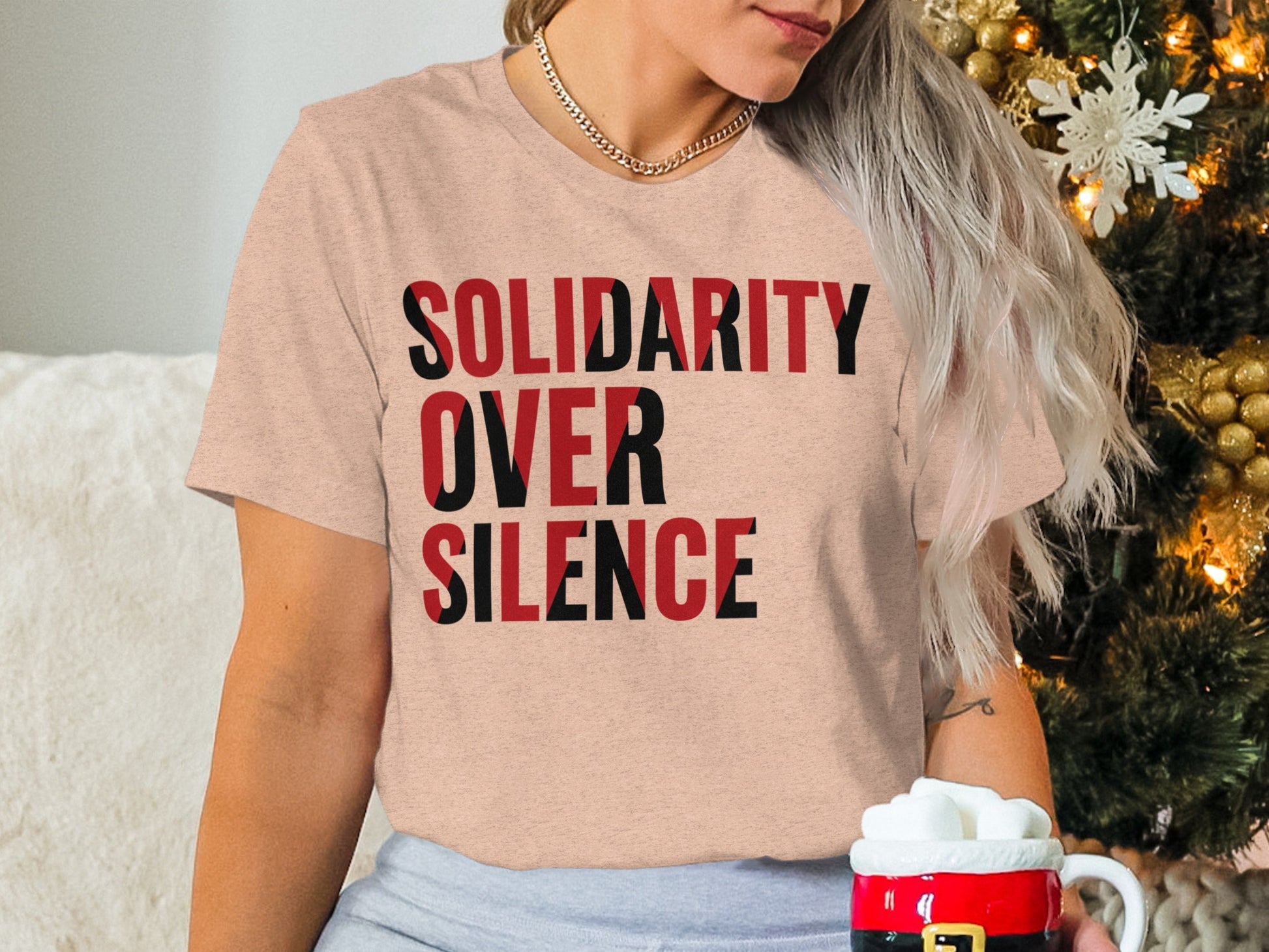 Solidarity Over Silence Bold Statement T-shirt