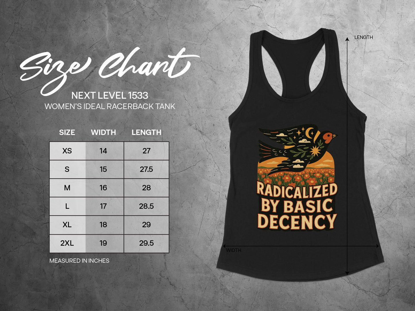 Radically Inspired Women's Ideal Racerback Tank