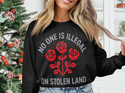 No One Is Illegal On Stolen Land Sweatshirt product type
