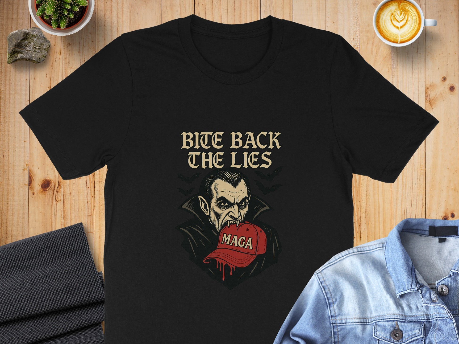 Bite Back The Lies Vampire Graphic T-Shirt product type