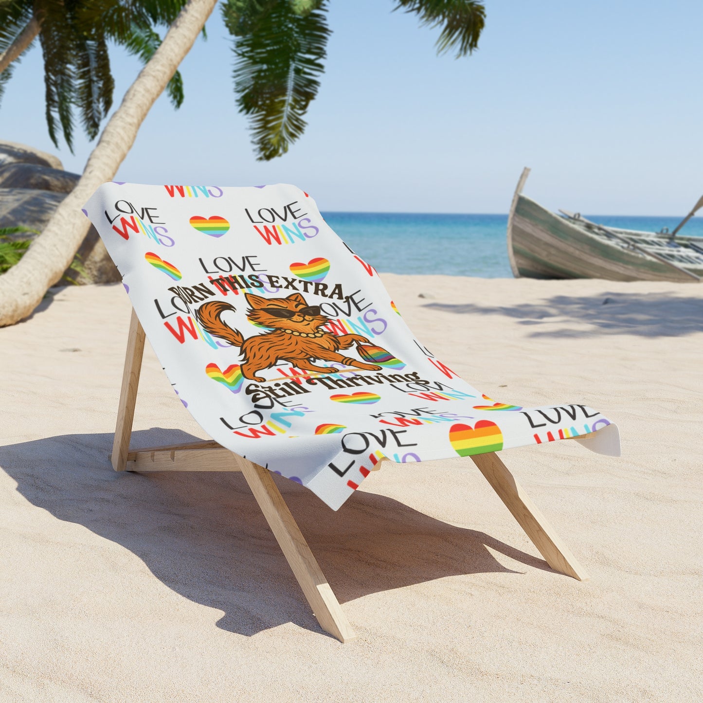 Pride towel Vibrant Pride Beach Towel - Fun Lover's Design, Colorful Towel for Summer, Pool Party, LGBTQ+ Celebration, Gift Idea