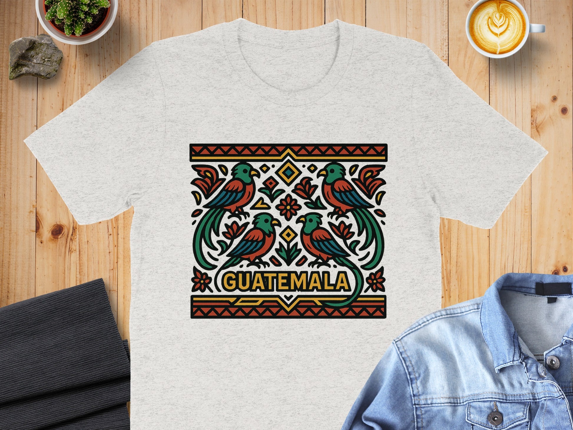 Colorful Guatemalan Artwork Print Graphic Shirt product