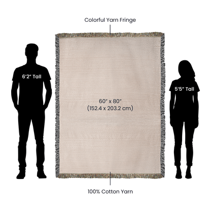 Custom Mother's blanket, add your personalization to Woven Blanket, amazing quality