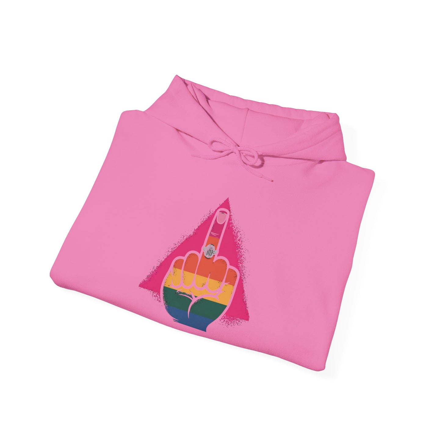 Pride Hoodie Pride Graphic Hoodie - Unisex Heavy Blend™ with Bold Rainbow Design