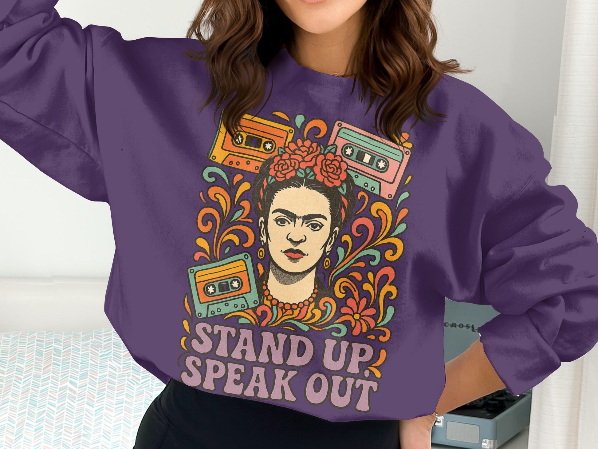 Stand Up Speak Out Graphic Design Sweatshirt