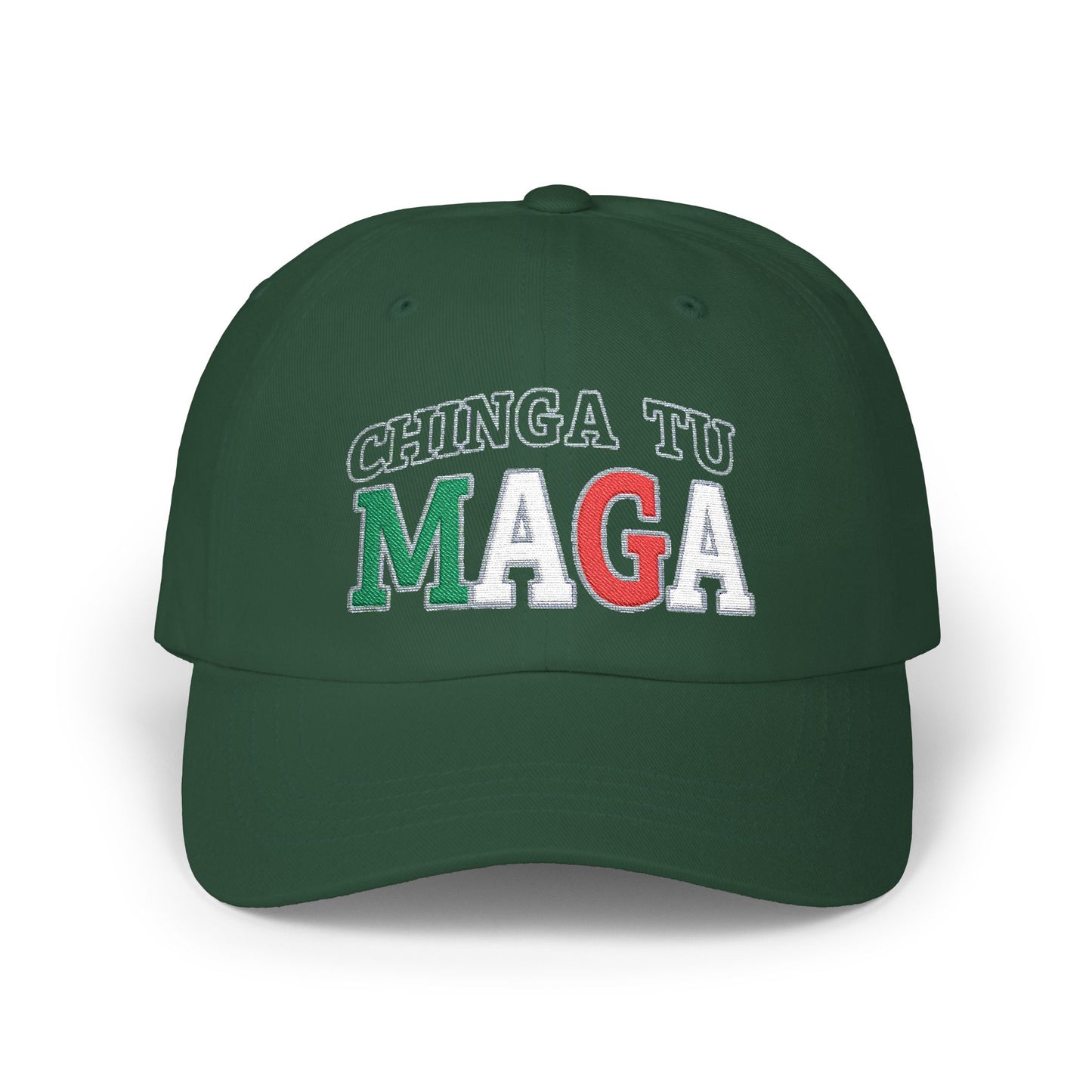 CHINGA Tu Maga Hat Embroidered Classic Dad Cap, Casual Hat for Every Occasion, Trendy Gift for Dads, Summer Accessory, Unisex Cap