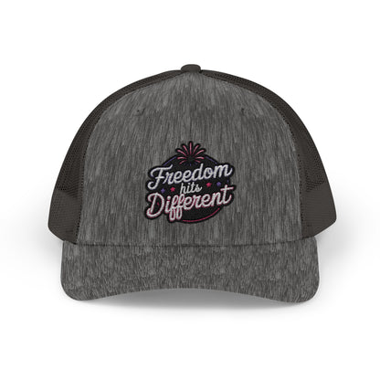 Freedom Hits Different Snapback Trucker Cap - Stylish Sportswear for Summer Activities