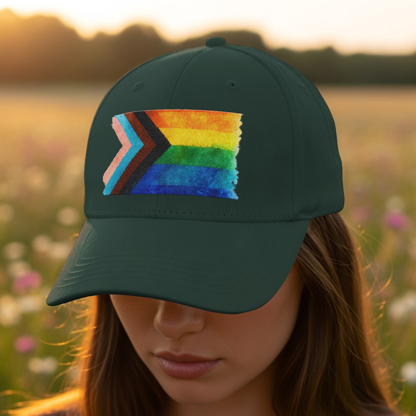 Pride Flag Design Embroidered Baseball Cap product