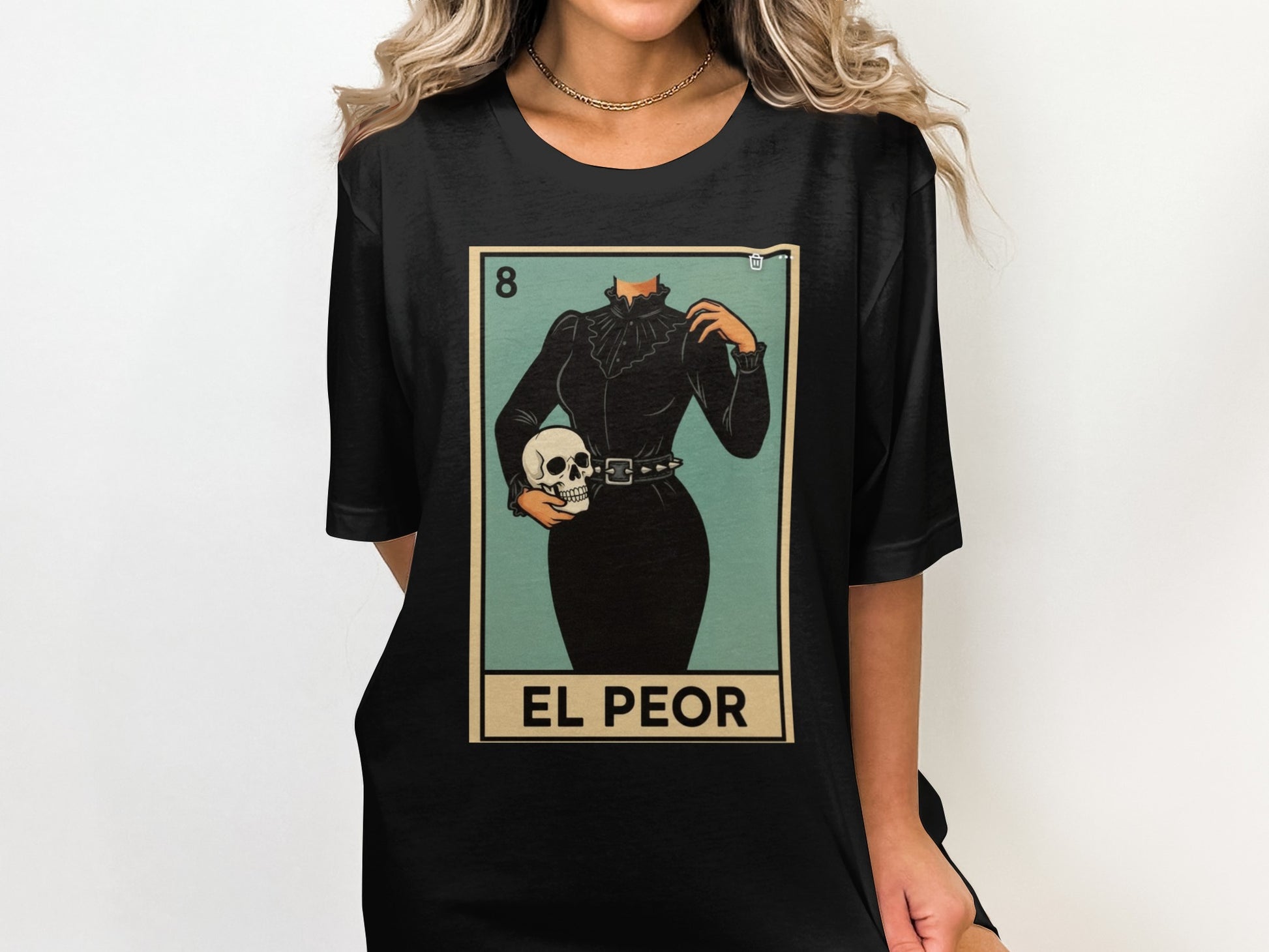 Stylish El Peor Graphic Design Oversized T-Shirt product