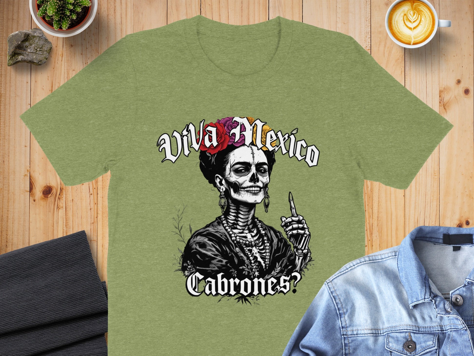 Viva Mexico Cabrones Graphic Art T-Shirt product