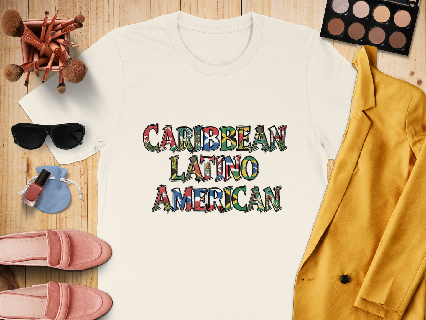 Caribbean Latino American Graphic T-Shirt