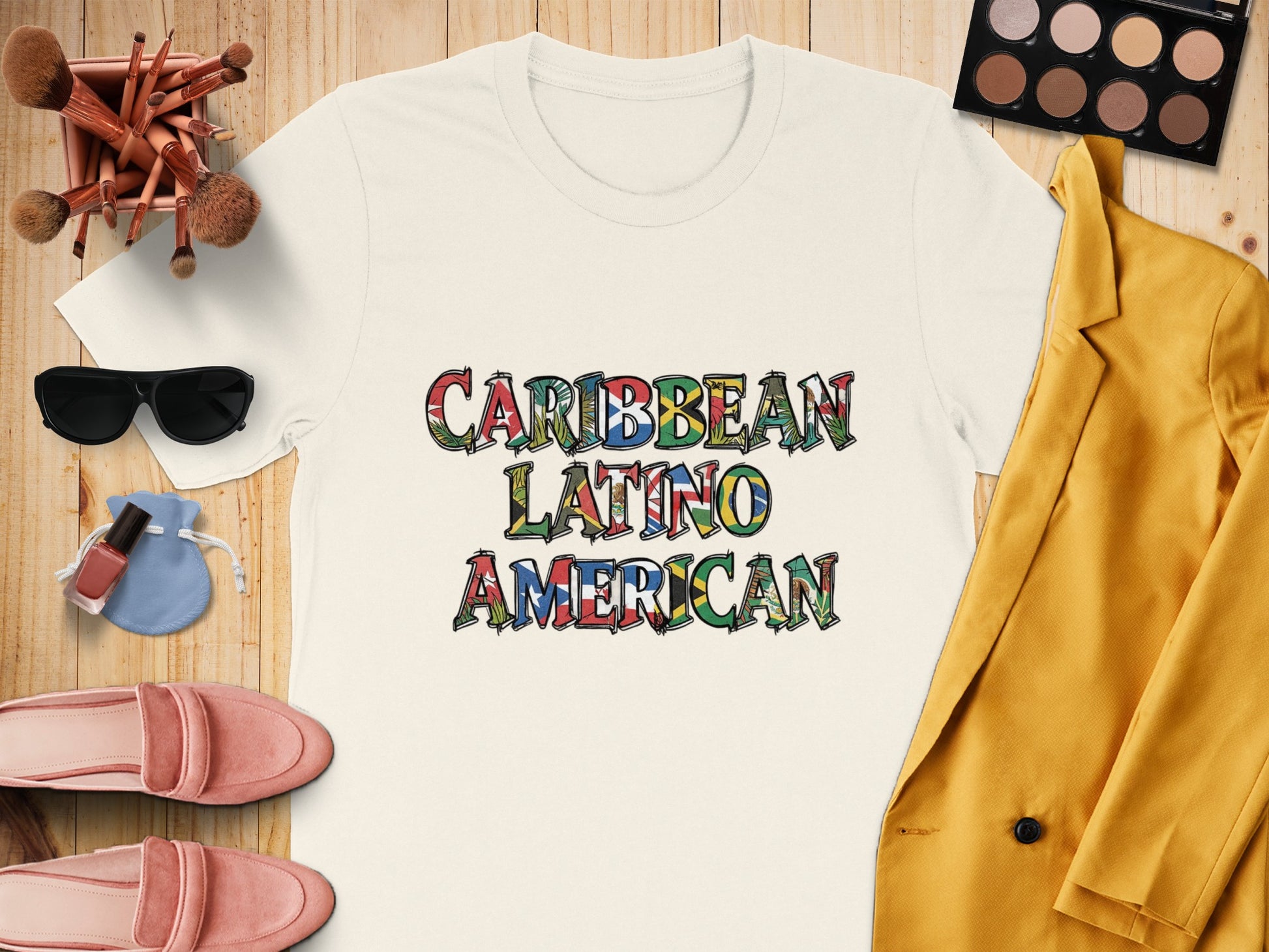 Caribbean Latino American Graphic T-Shirt