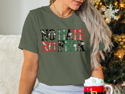No Hate No Fear Inspirational Graphic T-shirt
