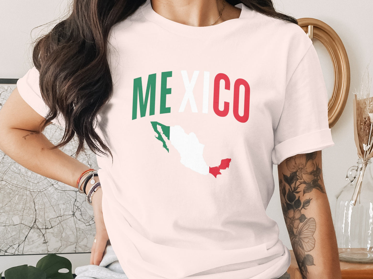 Mexico Map Graphic Tee Shirt product
