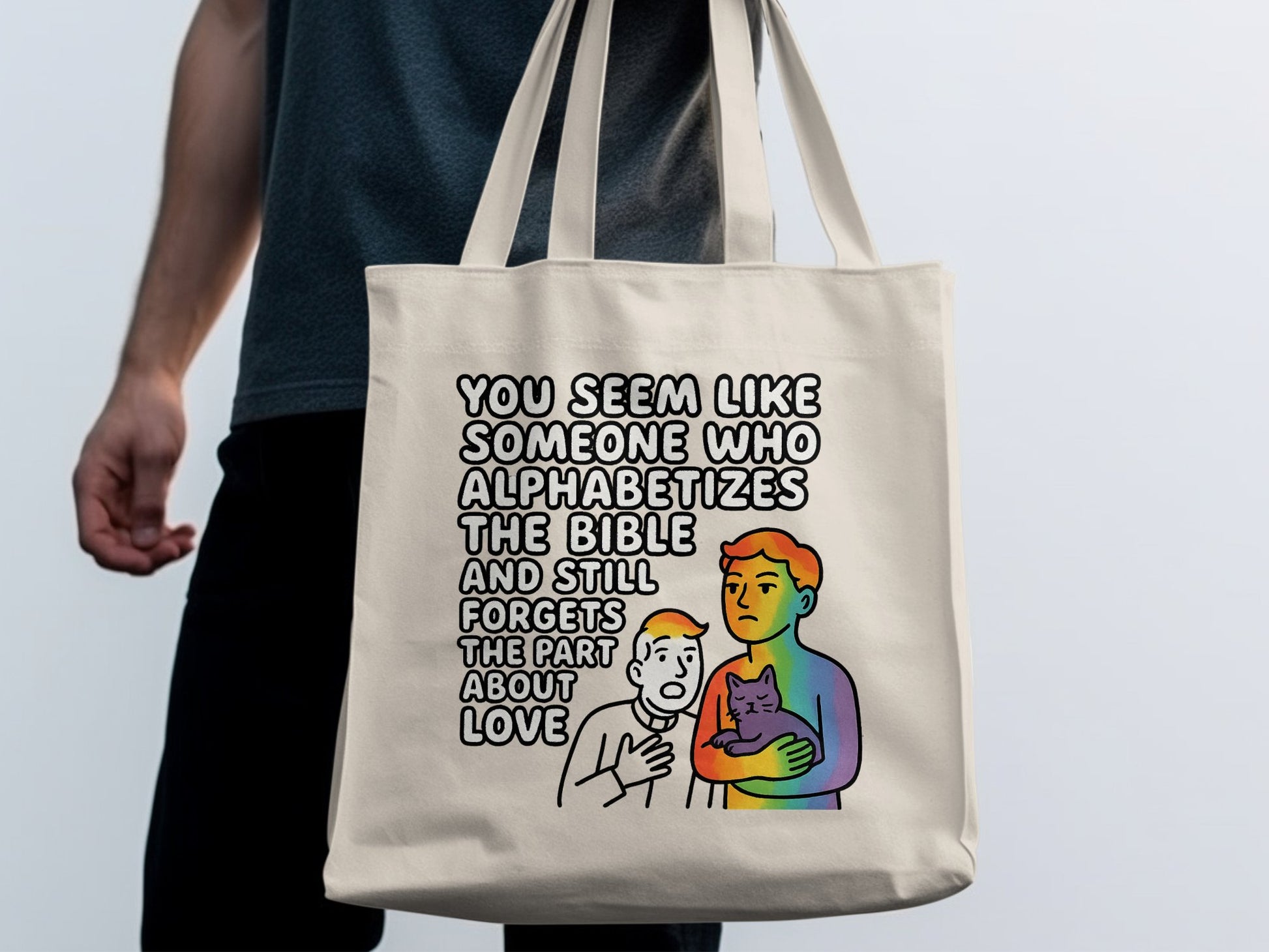 Funny Bible Alphabetization Tote Bag product
