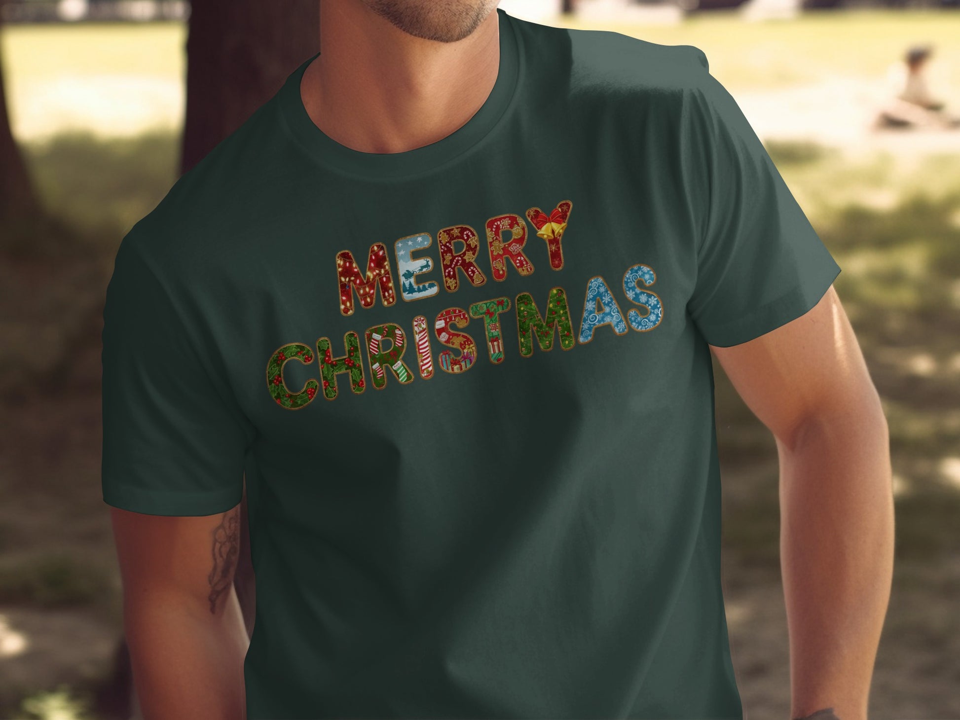 Festive Merry Christmas T-shirt for Holiday Celebrations