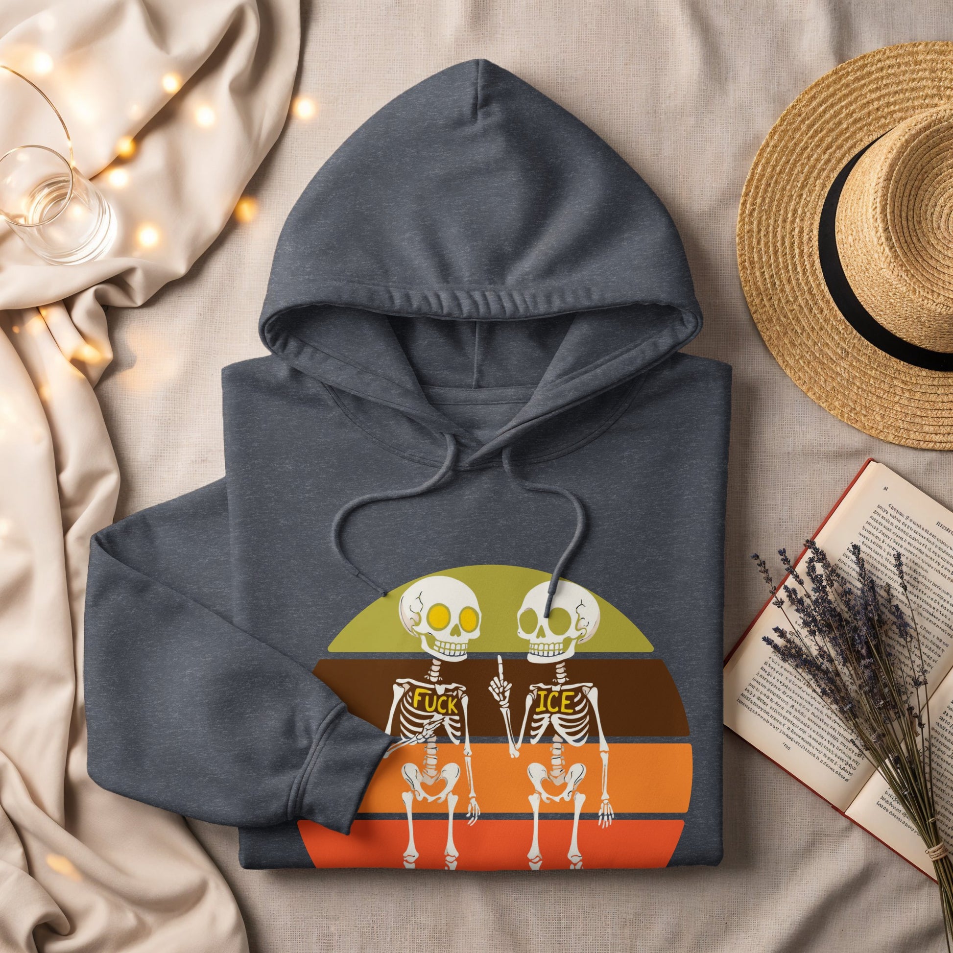 Funny Skeletons Vintage Occult Hoodie Sweatshirt product