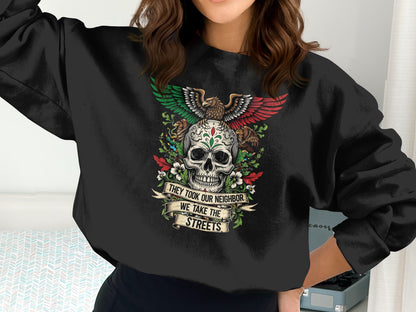 Bold Skull Design Women's Pullover Fashion Product
