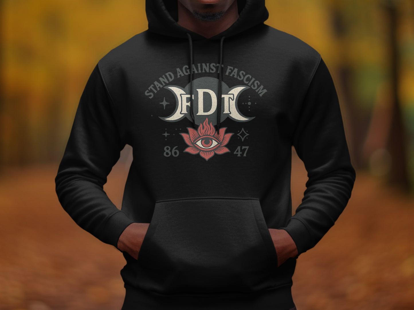 Stand Against Fascism FDT 86 47 Hooded Sweatshirt product type