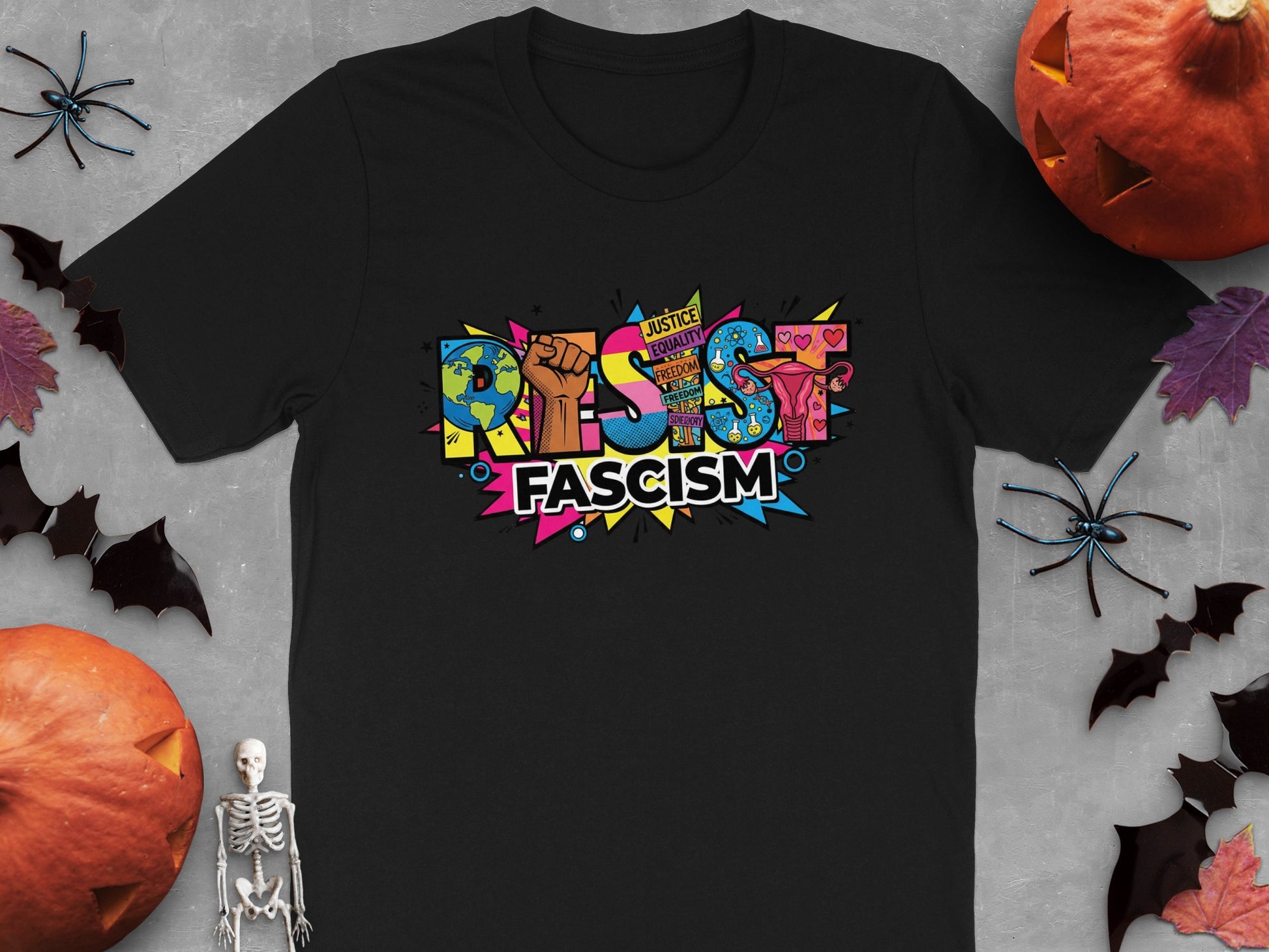 Resist Fascism Justice Graphic T-Shirt product type