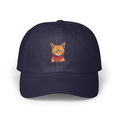 Stylish Navy Cap with Funny Cat Design Hat Product
