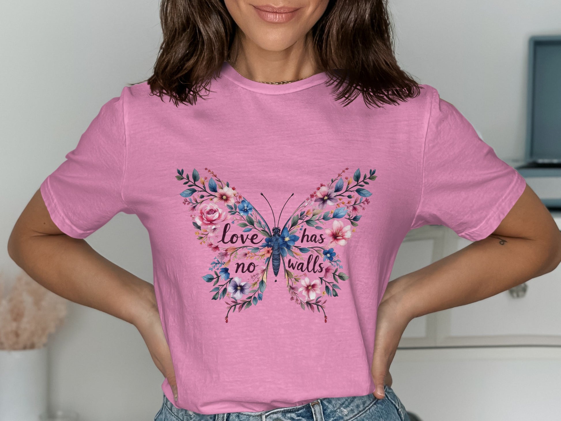 Love Has No Walls Butterfly Graphic T-Shirt product type