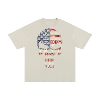 FDT Skull USA Flag Unisex Pure Cotton T-Shirt
