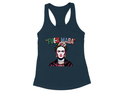 Colorful Bold Design Fuck Maga Racerback Tank product