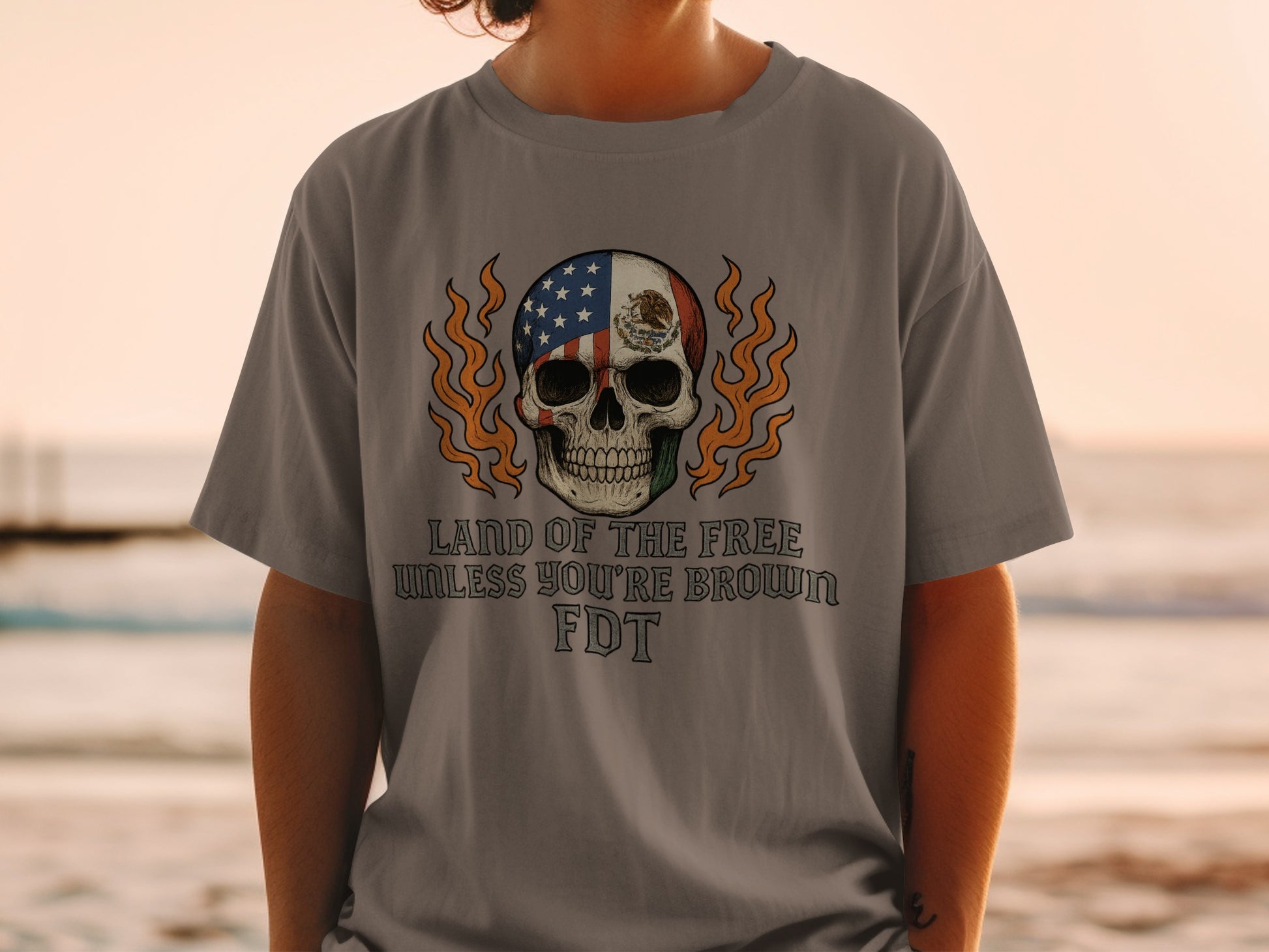 Land of the Free Unless You're Brown FDT shirt