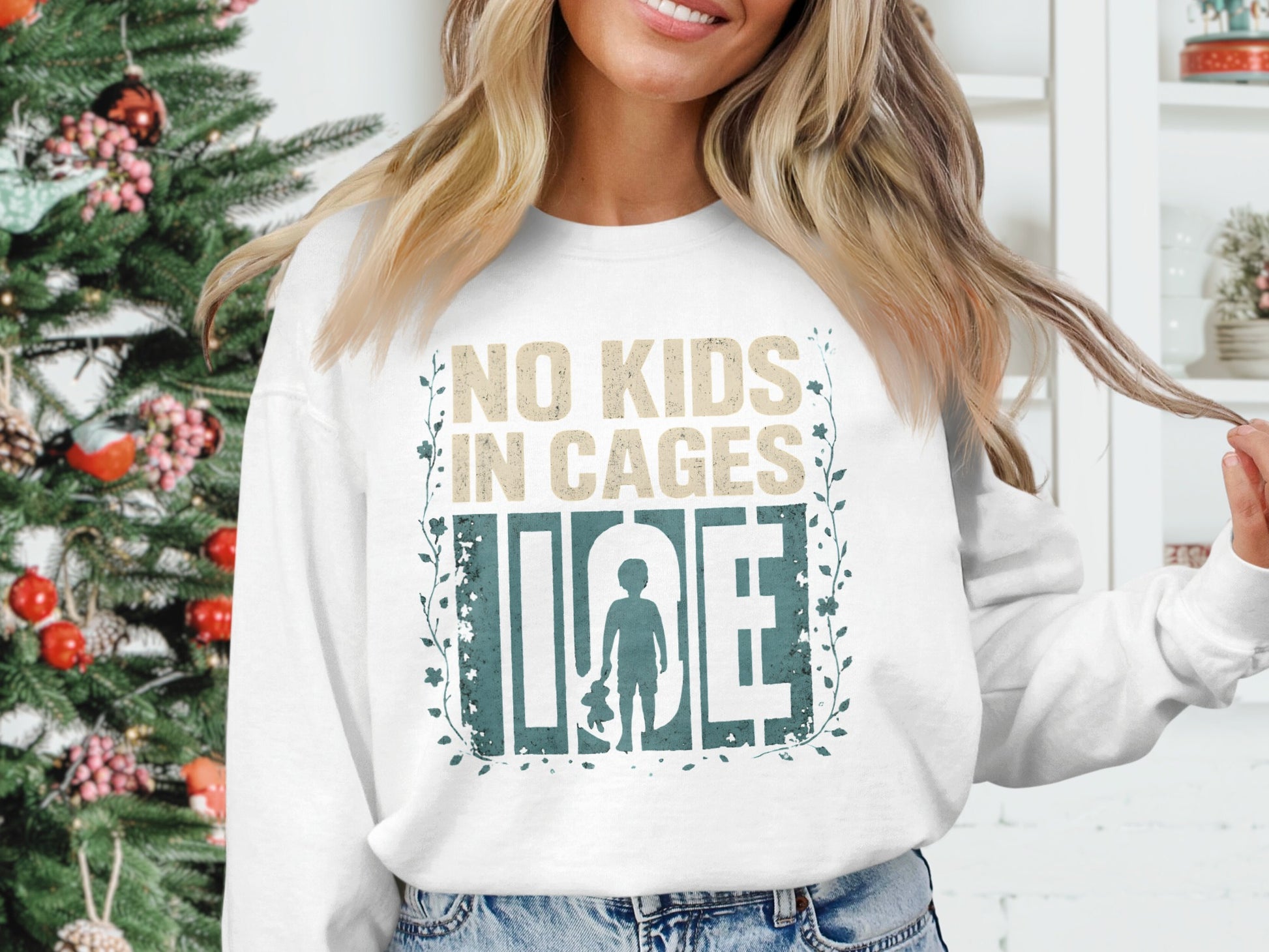 No Kids In Cages Graphic Long Sleeve Shirt product type
