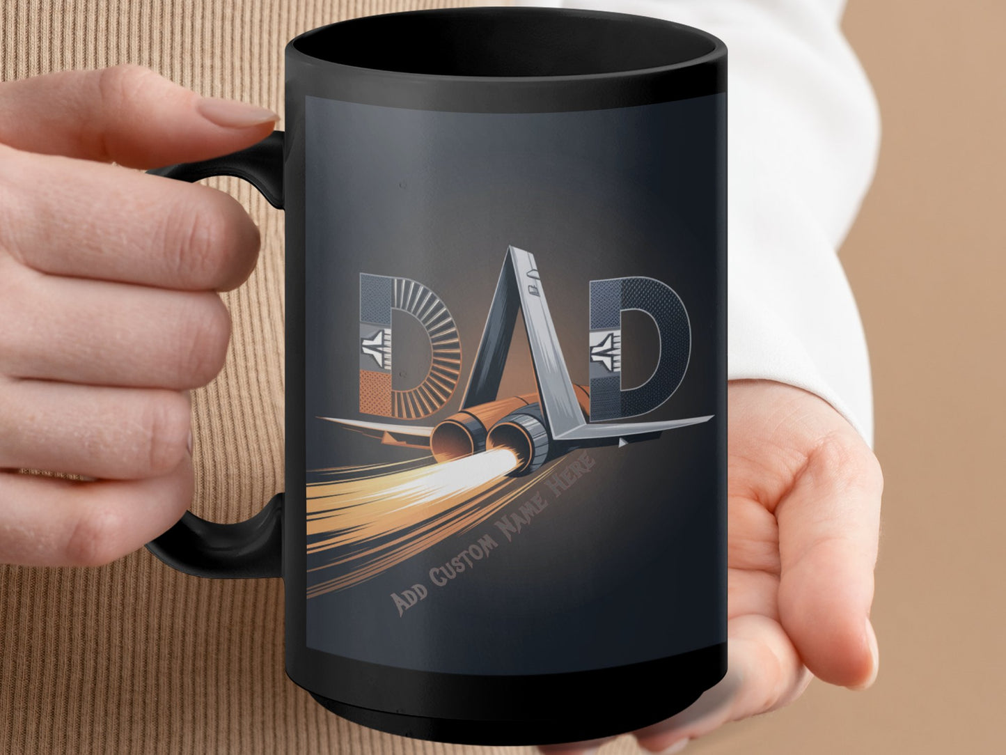 Personalized Dad Mug with Customizable Name Gift product